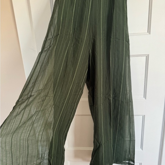 Vacate the Label by Anthropologie Green Habitat Jumpsuit sz S NWT - Picture 2 of 7